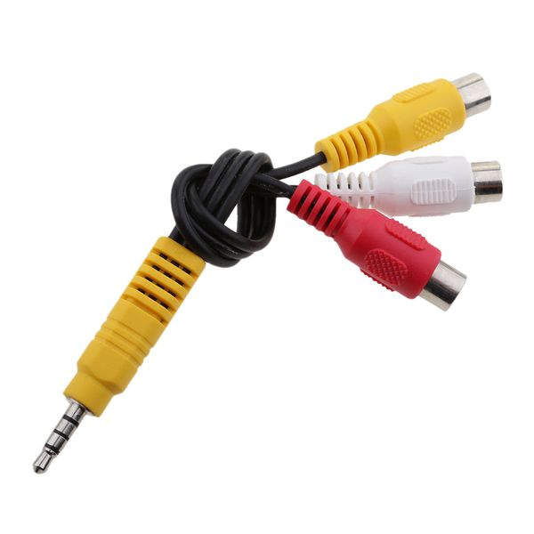 

3.5mm plug male to 3 rca female av audio video cable stereo adapter cord