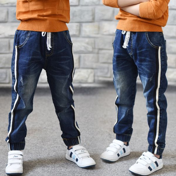 

boy jeans limited loose solid casual for autumn boys jeans , children's fashion jeans, for age 3 4 5 6 7 8 9 10 11 12 13 14 year, Blue