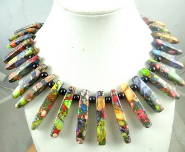 

natural stone turquoises quartz crystal tiger eye multicolored sea sediment stone pendant for diy jewelry making necklace, Silver