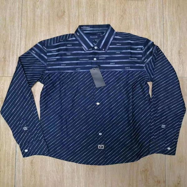 

embroidery printing faconnable shirt camisa masculina men long sleeve dress shirts cotton hombre eden park chemises shirt, White;black