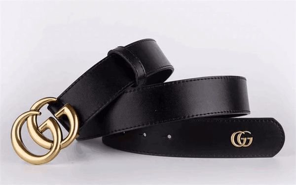 

Wholesale men and women leather belt fashion leather letters shun buckle brand casual matching leather belt