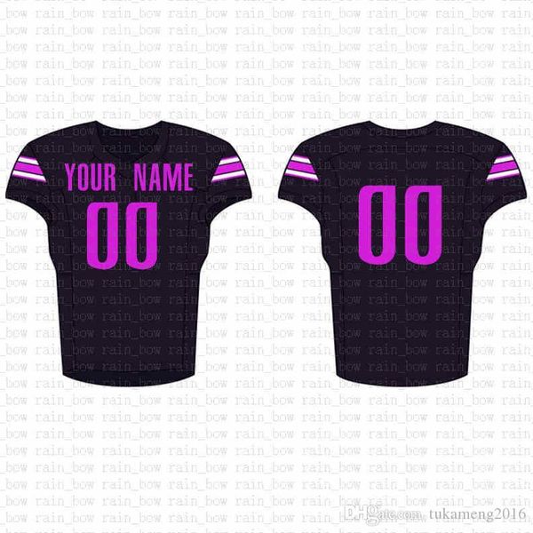 2019 New Custom Football Jersey alta qualidade Mens frete grátis bordado Logos 100% superior costurado venda D22