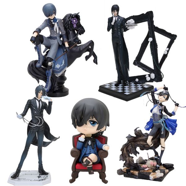 

anime black butler ministers sebastian pvc action figure collectible model toy t200118