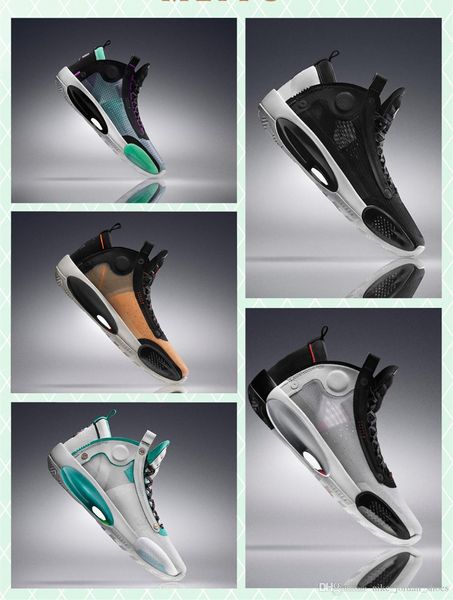

j34 xxxiv blue void amber rise men basketball shoes 34s snow leopard white black bred sports shoes mens designer sneakers ar3240-100