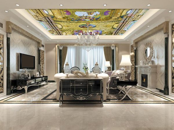 

modern 3d p wallpaper european character pattern zenith wall papers home interior decor living room ceiling lobby mural wallpaper