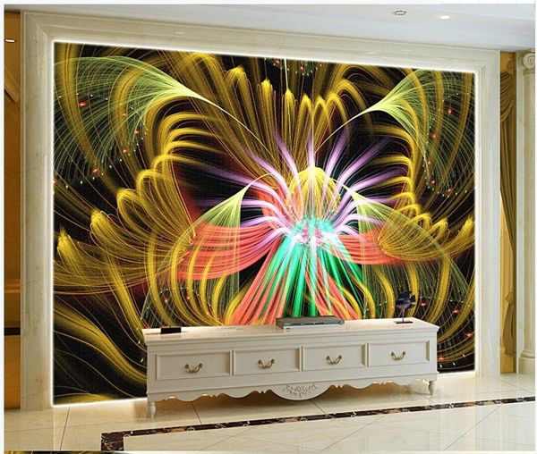 

colorful flowers art bar wallpaper decoration post ktv background wall modern living room wallpapers