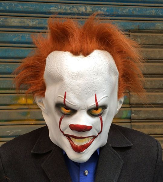 

the latest realistic halloween clown back to the soul mask hood halloween horror mask for adults, the effect is realistic, ing