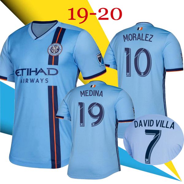 

new york city 2019 2020 mls soccer jerseys david villa lampard moralez nyc 19 20 home jersey camiseta de futbol maglie football shirt, Black;yellow