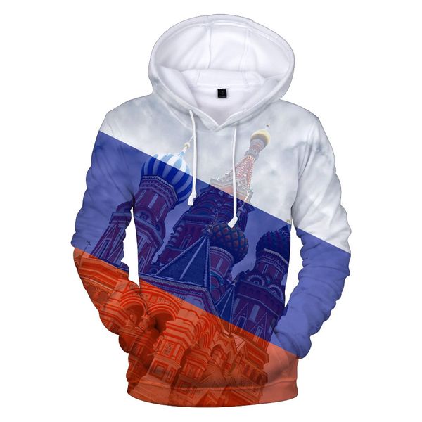

latest 3d hoodies pullover russia flag print fashion men women hoodie hoody casual long sleeve 3d hooded sweatshirt clothes, Black