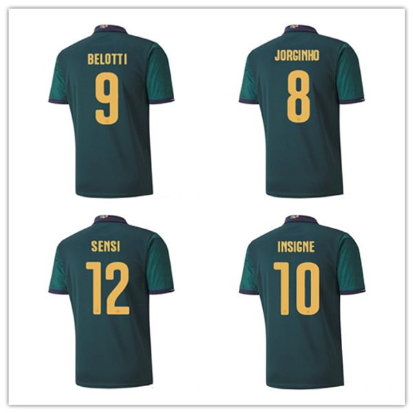 

Men 2019 2020 italy occer jer ey in igne renai ance football hirt chiellini bonucci bernarde chi belotti en i barella, Black;yellow
