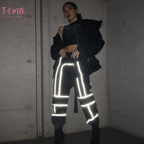 

женщины повседневные брюки мода полосатый уличная шаровары высокой талии кулиской руно lady длинные брюки корейский стиль, Black;white