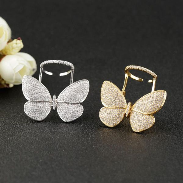 

butterfly ring flying wings adjustable ring fashion open finger for women wedding rings drop shipping jewelry, Slivery;golden