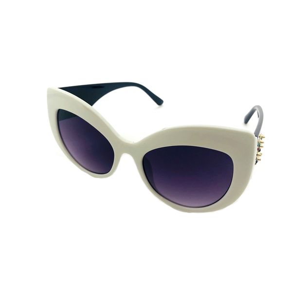 

2019 new fashion cat eye sunglasses vintage retro women wide leg brand designe diamond d sun glasses female black shades uv400, White;black