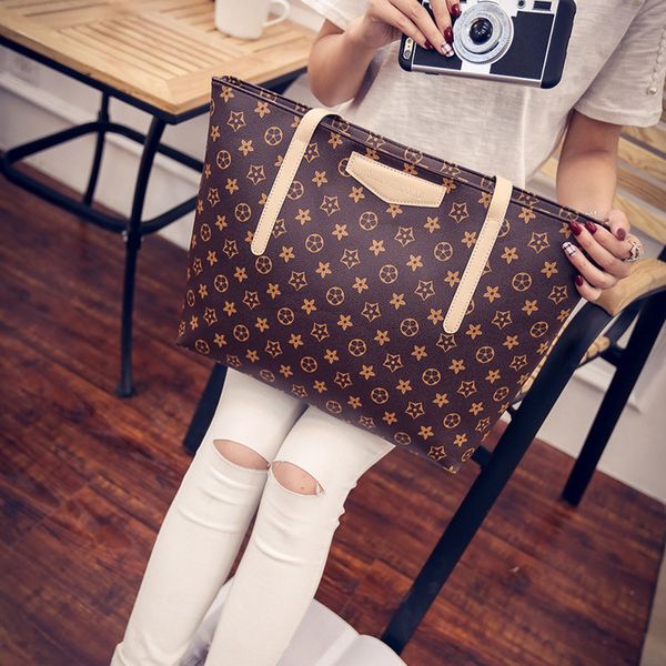 

single shoulder bag european and american fashionable ladies handbag large bag