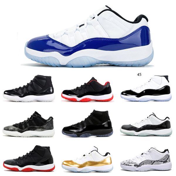 

men basketball shoes 11 jumpman 11s white bred concord blue cap and gown metallic silver low win like mens trainer sports sneakers