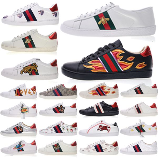 

2019 high luxury designer shoes ace embroidered bee stripes shoe men women casual shoes bee stripes shoes hot