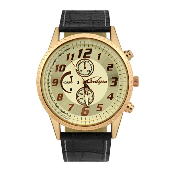 

ruijiu man watch fashion leather band quartz luxury casual male clock watch mens creative mens wristwatches, Slivery;brown