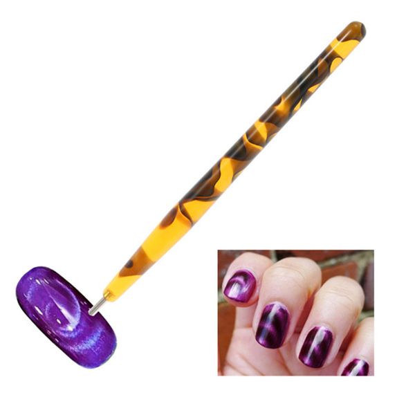 

nail art dotting pen brush acrylic diy magic 3d tips uv gel painting magnetic pen manicure tools 789, Silver