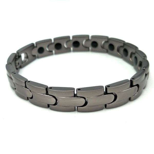 

therapy bracelet stainless steel tungsten wristband bracelet jewelry no fade no tarnish, Golden;silver
