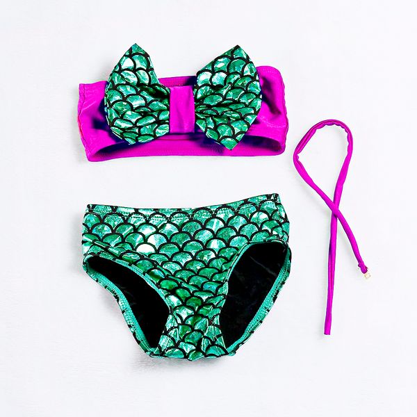 

new 2019 baby girls swimsuit mermaid bikini sets baby swimsuits girls swimwear swimming bikini suits swimsuits g39-sw272