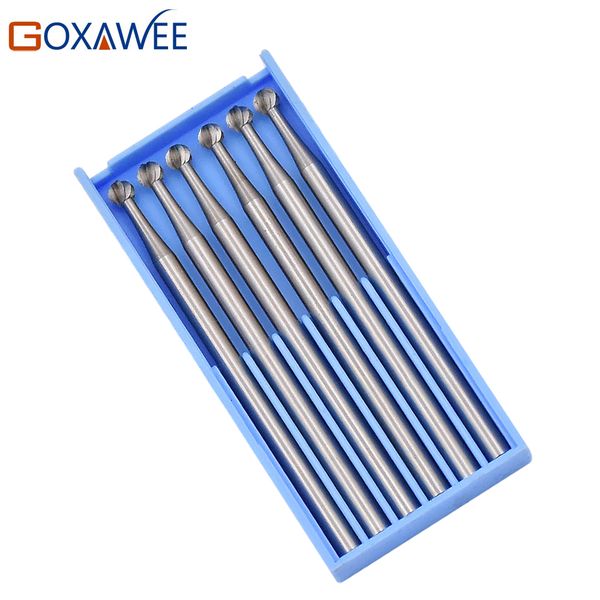 

goxawee 6шт шаровидные боры наборы роторный инструмент, абразивные стоматологические лаборатории заусенцы для dremel роторный инструмент акс