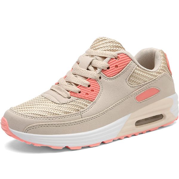 

suede women's sport shoes air cushion women running shoes orange sports lady sport for women walk a107