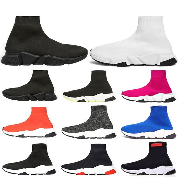 

2019 designer socks men women sneakers fashion shoes black glitter green pink flat mens trainers runner casual shoe platform outdoors