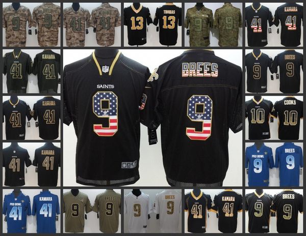 

New orlean embroidery aint men jer ey 9 drew bree 13 michael thoma 10 brandin cook 41 alvin kamara women youth football jer ey