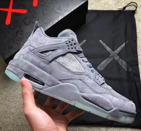 

Cheap Men KAWS x 4 XX Kaws Cool Greay Black Basketball Shoes Top Quality Sports Sneakers