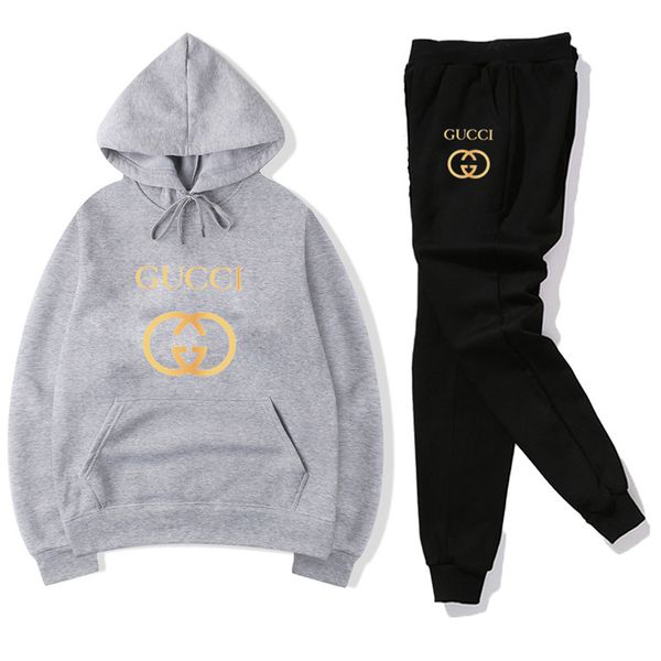 

men and women tracksuit luxury s designer s two piece suit jogging jacket a3 gucci s hoodies pants sweatshirt sweater, Gray