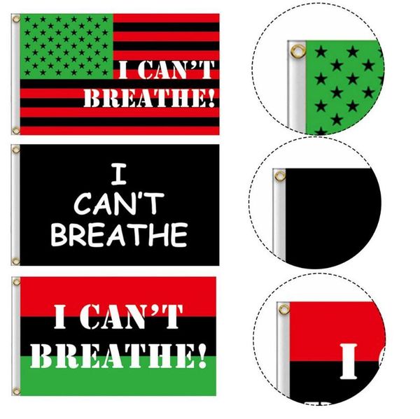 

i can't breathe flag black lives matter parade banners against violent law enforcement against racial discrimination tapestry flag dw54