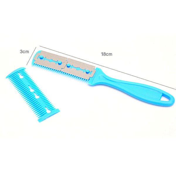 Professional Plastic Hair Trimmer Comb Brush Dual Side Hairclipper