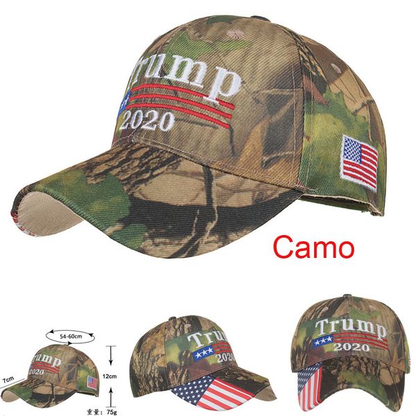 

New arrival make america great again 2020 hat 3d embroidery letter camo adju table napback trump u a ba eball cap