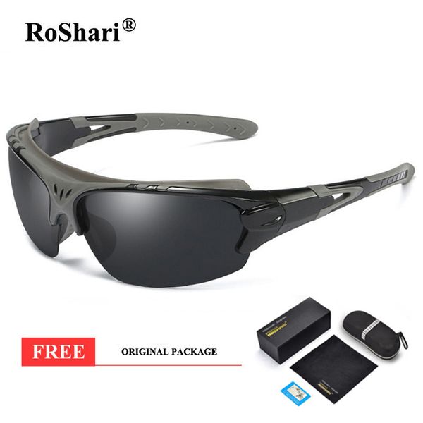 

roshari vintage sports sunglasses men women fishing polarized sun glasses men outdoor sunglass hiking uv400 eyeglasses 5316, White;black