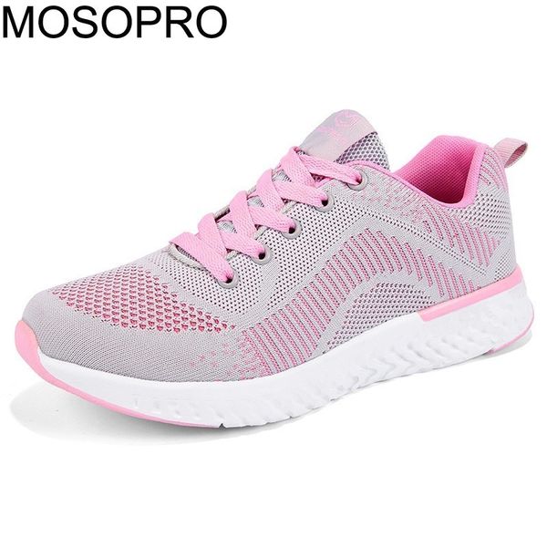 

mosopro women's walking sneakers spring flats women shoes casual breathable mesh shoes summer loafers hollow sneakers ft09, Black