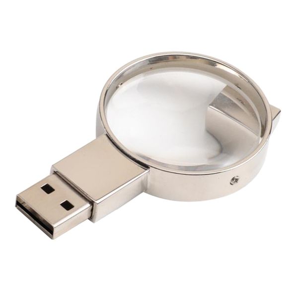 

metal usb flash drive pendrive usb memory stick with magnifying glass