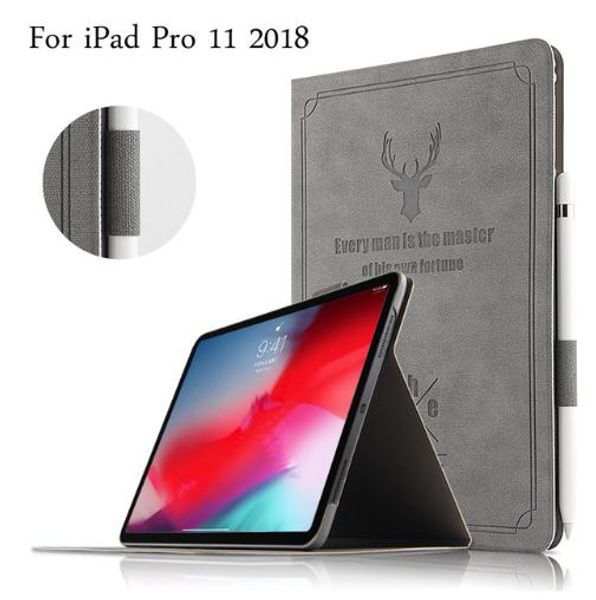 

new magnetic matte leather smart case for ipad pro 11 inch 2018 auto wake sleep stand flip cover