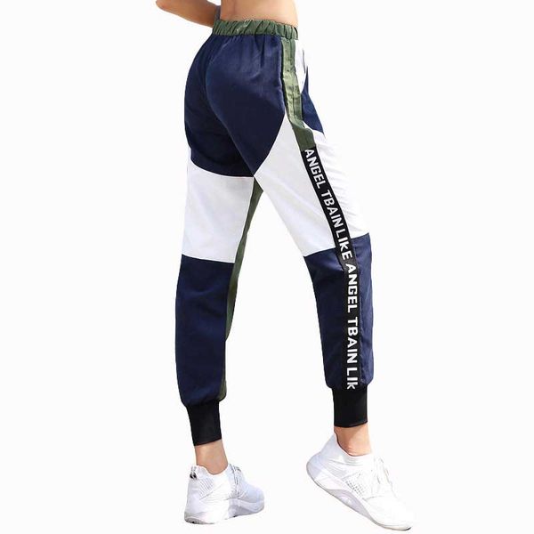 

women sports compression running gym pants yoga exercise fitness sweatpants workout women's loose hiking trousers clothing k1892, Black;blue