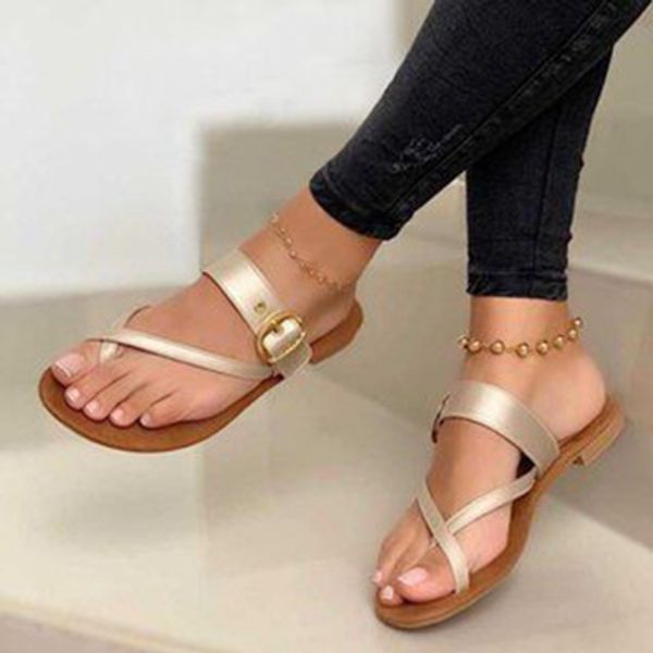 

2020 summer new product personality set toe flat bottom wear slippers wild simple women's shoes, Black