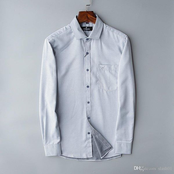 

бесплатная доставка осень и зима 2019 новый высококачественный дизайнер мужской моды с длинным рукавом рубашки поло повседневная мужская руб, White;black