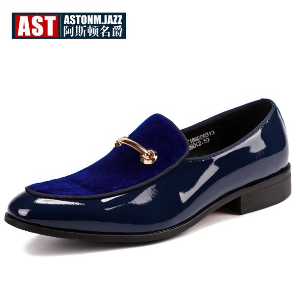 

super recommend ! !patent leather wedding shoes men velvet slip on buckle casual shoes business man office big size 11 12, Black