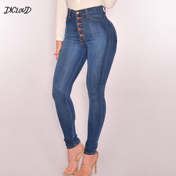 

dicloud мода плюс размер узкие джинсы женщина осень высокой талией sexy jeans женский повседневный голуб тонкий карандаш штаны 4xl, Black;gray
