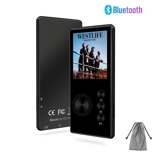 

by.ideal bluetooth mp3 player metal music player 8gb 7.7mm thin fm radio e-book voice recorder portable audio sport flac music