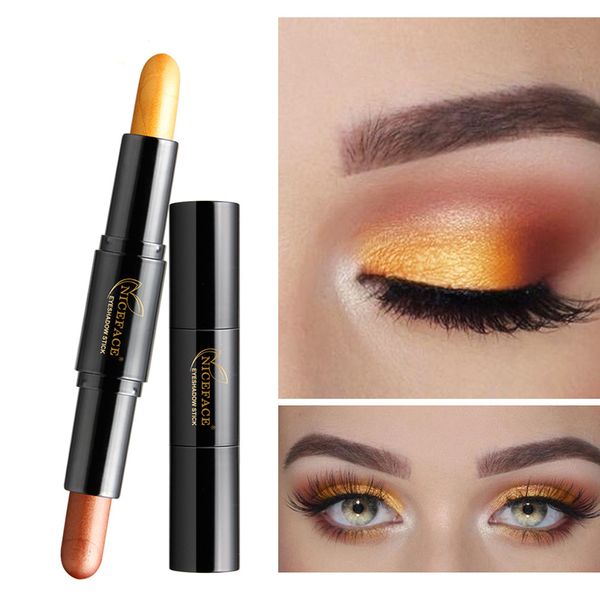 

double head eyeshadow stick 8 colors soft highly color dual-use pearl eye shadow stick beauty makeup