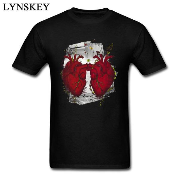 

love t-shirt two hearts beating as one short sleeve mans black tshirt custom pattern retro art design for group, White;black