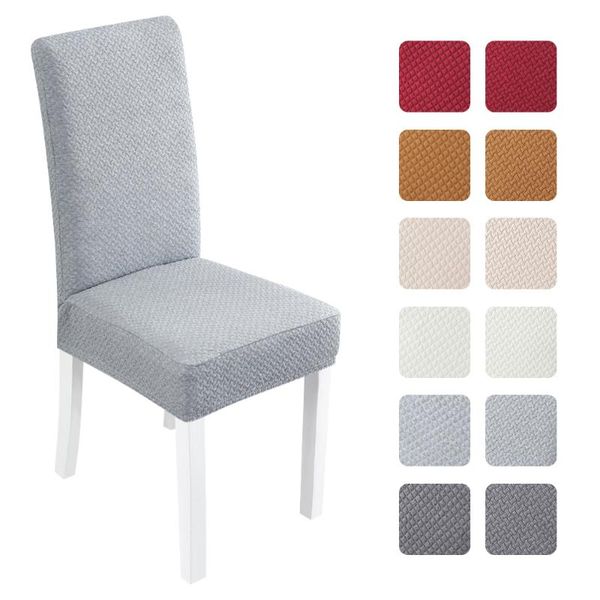 

1pc big size stretch elastic chair cover spandex solid color slipcovers chair covers white dining kitchen wedding banquet l