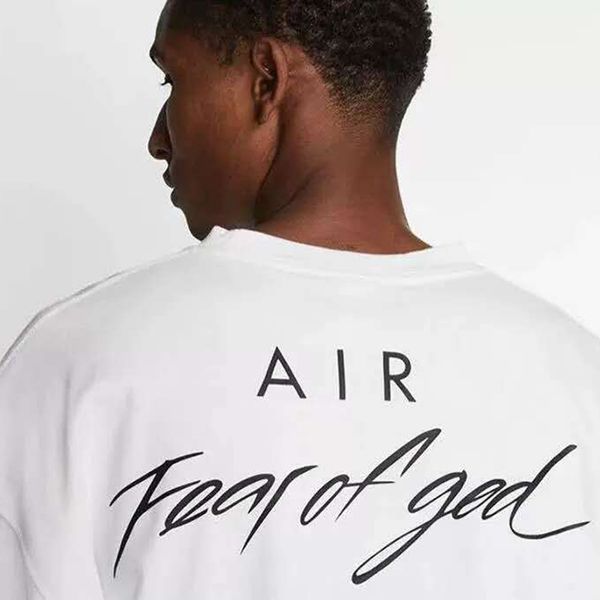 

NRG AIR co страх Божий футболки туман Oversize Tee для мужчин женщин бренд дизайнер футболка повседневная Джерси рубашка топы хип-хоп скейтборд уличная одежда