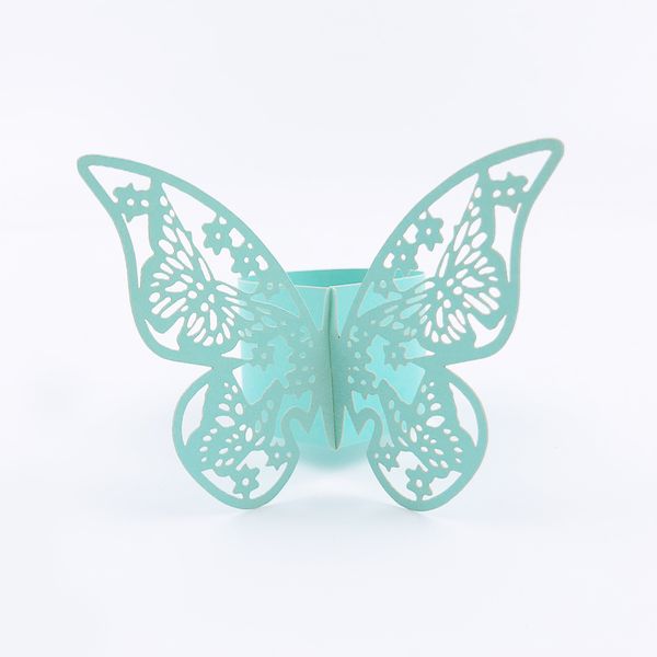 

50pcs porta guardanapo laser cut vine butterfly paper napkin rings holders favors and gifts party wedding invitations decoration