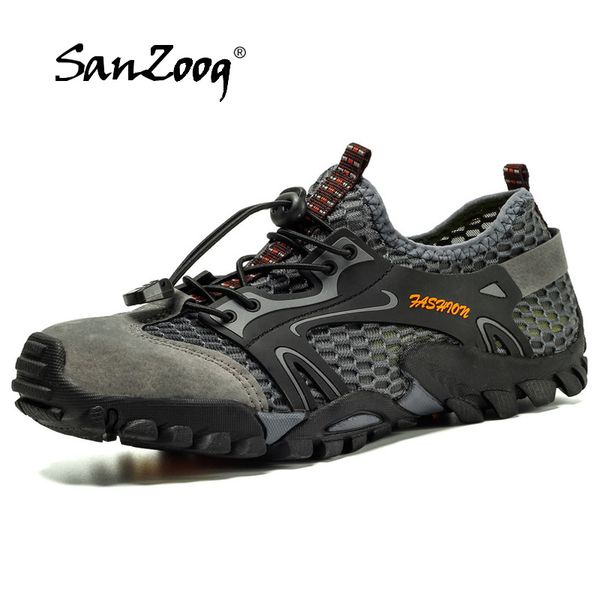 

sanzoog summer hiking shoes men outdoor trekking shoes anti-skid rock climbing tracking outventure mountain