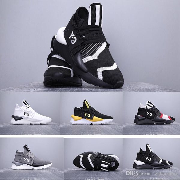 

39-45 men sneakers y3 kaiwa chunky casual shoes y-3 chunky sports sneakers training casual shoes for men with box, Black